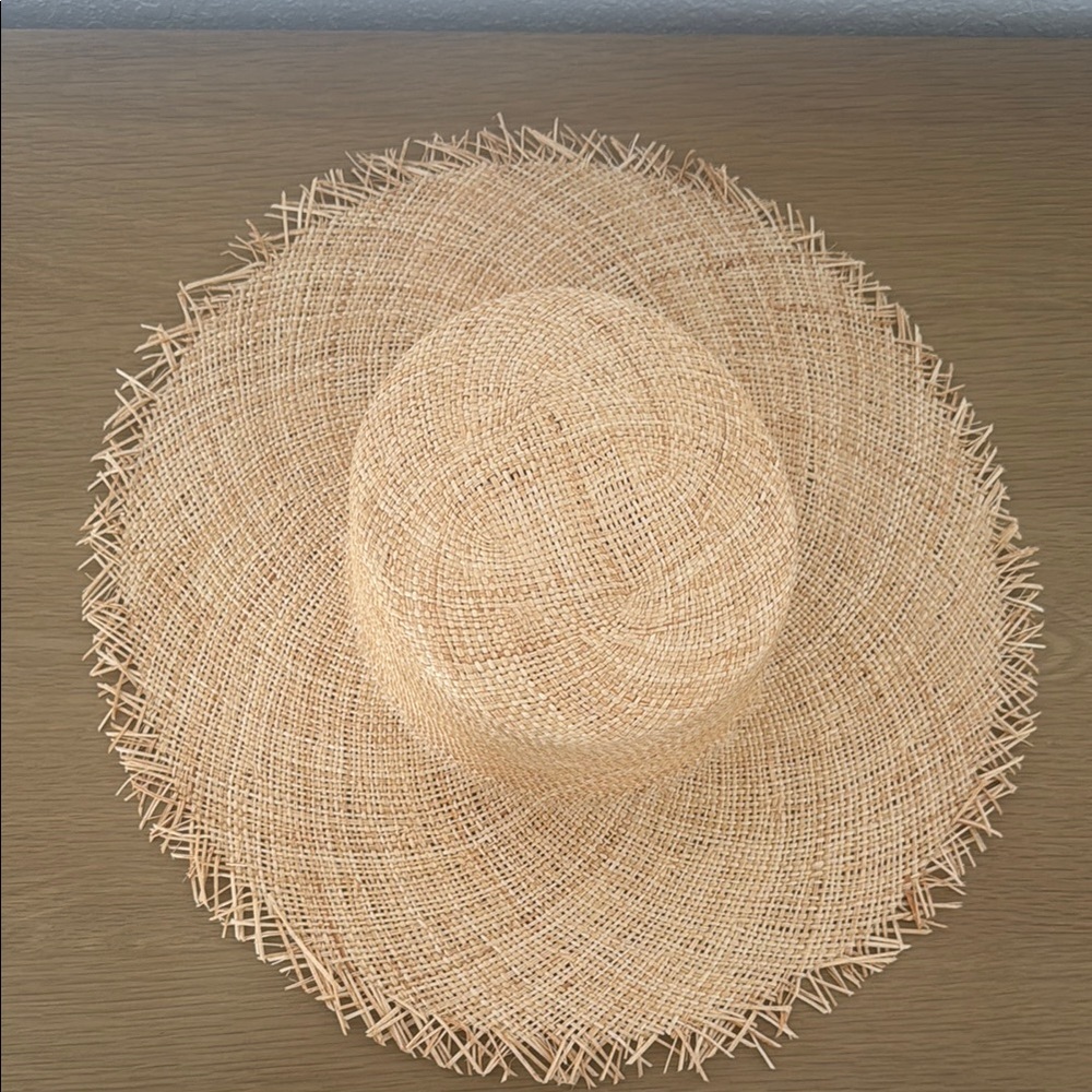 LACK OF COLOR SIZE 55 CM S Elegant Tan Straw Sun Hat